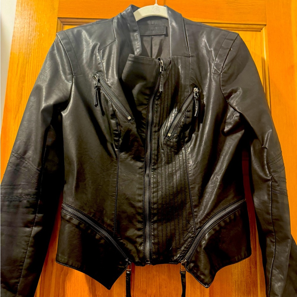 Blanc NYC Black Faux Leather Jacket